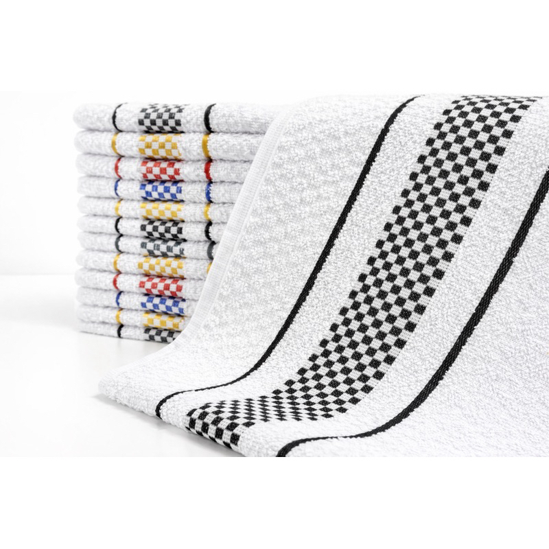 Kit 10 ou 5 Panos de Prato Jacquard 45x70 Atoalhado Toalha de Cozinha Copa 100% Algodão Grossa