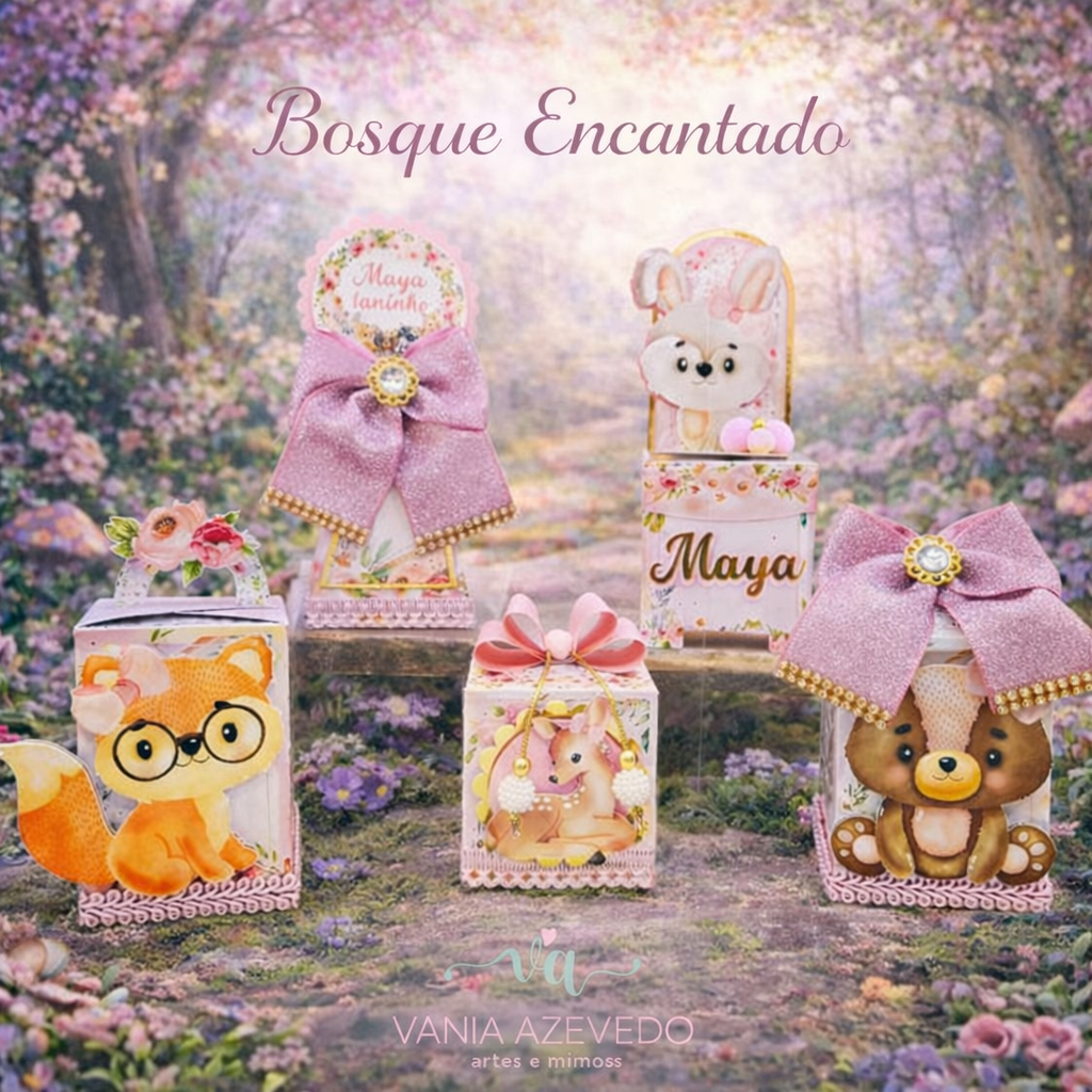 Kit Festa Bosque Encantado Personalizados I Lembrancinhas I Festas I Caixinhas I Aniversários