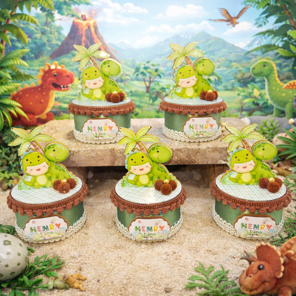 Kit Festa Dino Baby Personalizados I Lembrancinhas I Festas I Caixinhas I Aniversários I Caixinhas de Acrílico