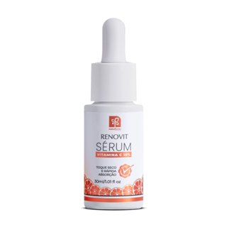 Sérum Renovit Vitamina C Pura Pele Sedosa Toque Seco Natuflores 30ml em Oferta na Shopee