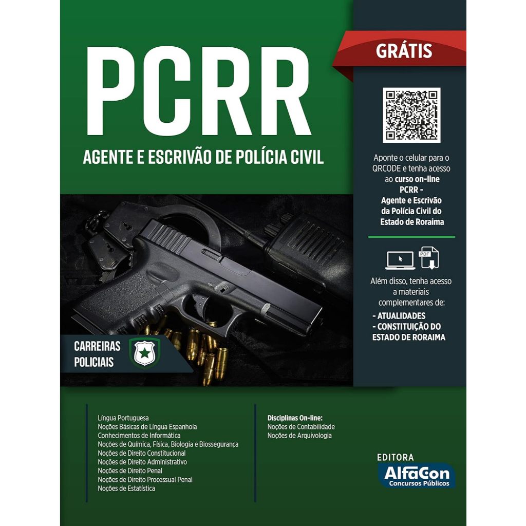 Livro - PCRR - Agente e Escrivão de Polícia Civil de Roraima