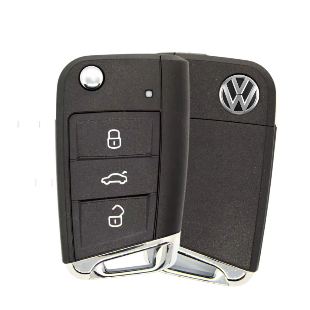 Chave Canivete Volkswagen Golf Mk7 Gti R Line Novo Carcaça 3 Bts