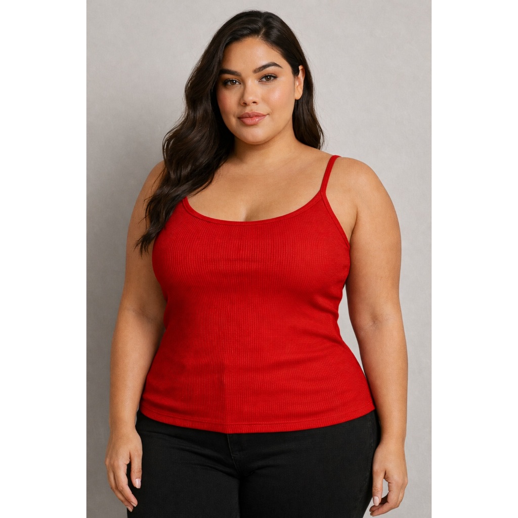 Regata Feminina Do Slim ao Plus Canelada Ribana Alcinha Básica Confortável Verão em Oferta na Shopee