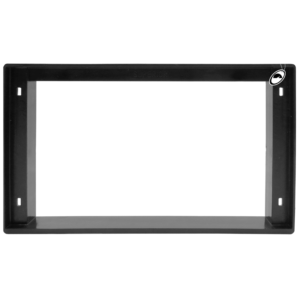Moldura De Painel 2 Din 9" ou 10" Captiva 2008 à 2015 Preto