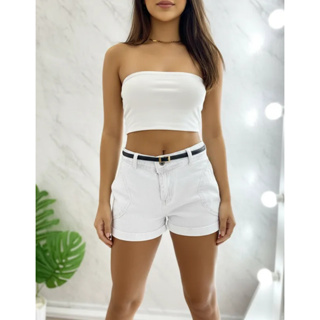 Short Jeans Branco Juvenil Menina - 8 Ao 16 em Oferta na Shopee