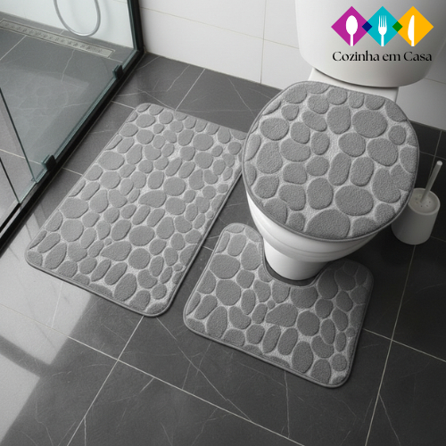 Tapete de Pedra Banheiro - Comprar com Melhor Preço em Decoração