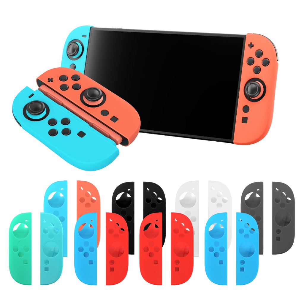 Capa De Borracha De Silicone Antiderrapante Gurad Para Nintendo Switch 2 Joy-Con + 1 Par Grip em Oferta na Shopee