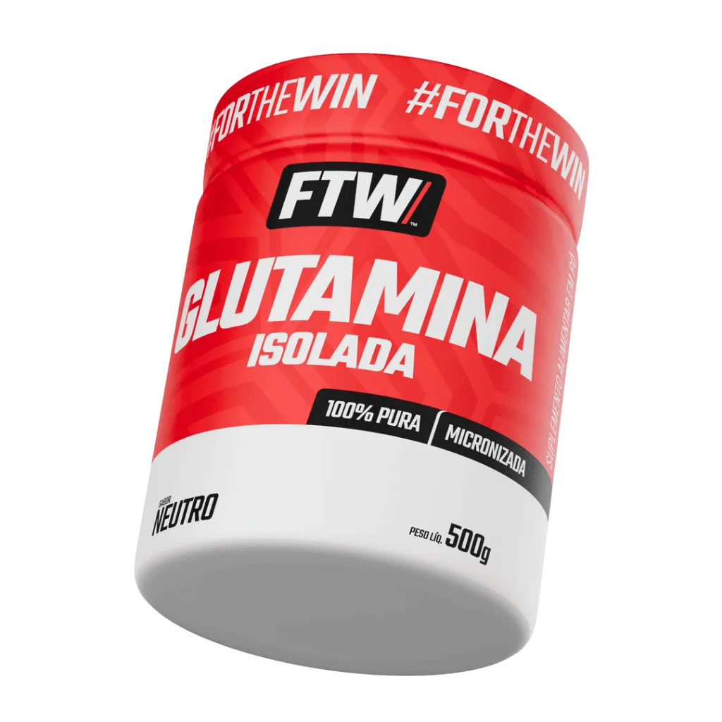 Glutamina Isolada 100% Pura Pote 500g - FTW em Oferta na Shopee