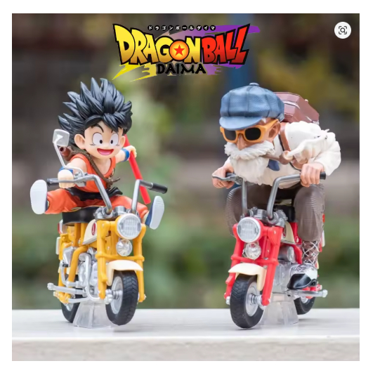 Dragon Ball Z Anime Figura Son Goku Mestre Roshi Locomotivas PVC Ação Kame Sennin Motocicleta  boneco figura
