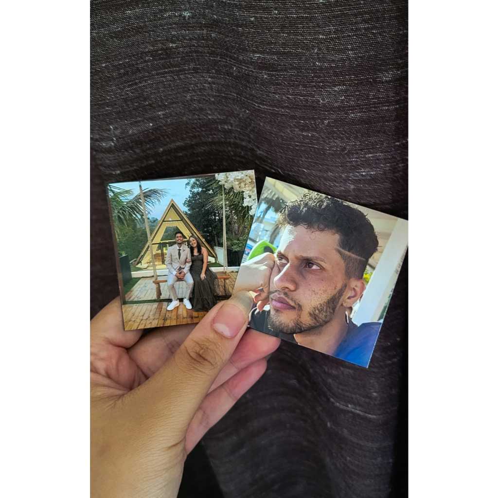 Fotos com Ímã de Geladeira Ideal para Presentes e Lembrancinhas Tamanho 6x6 Quadradas