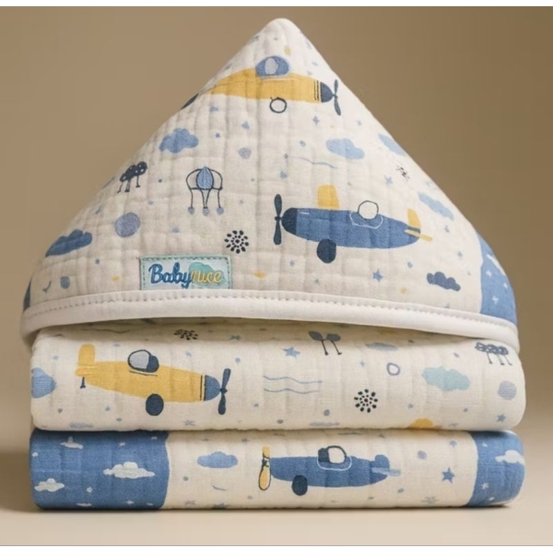 Toalha de Banho Soft Dupla Camada Fralda com Capuz Estampas Fofas Macia Melhor Preço