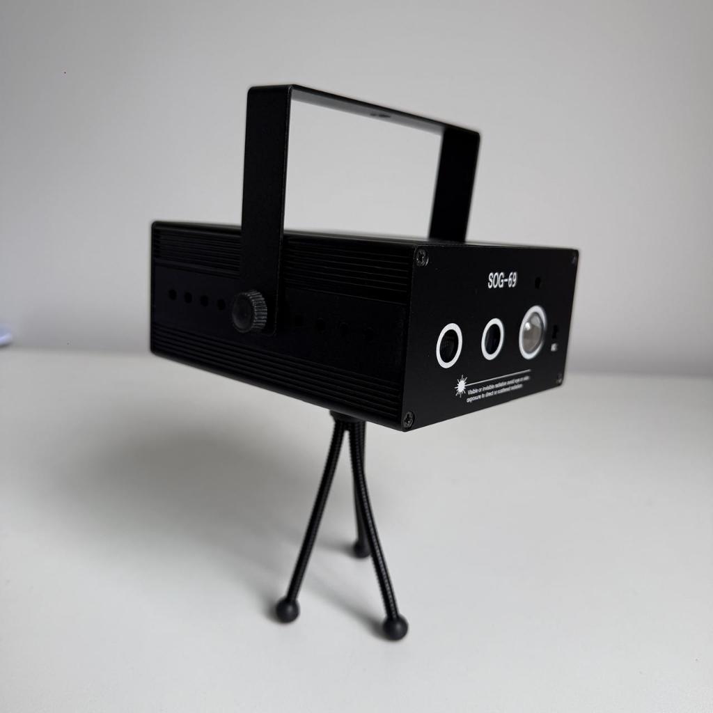 Laser Festa Colorido SOG-HL69 250mw Sensor De Som e Automatico Verde Vermelho Led Azul