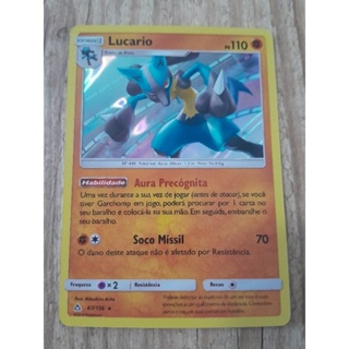 Carta Pokemon Lucario Original SP em Oferta na Shopee