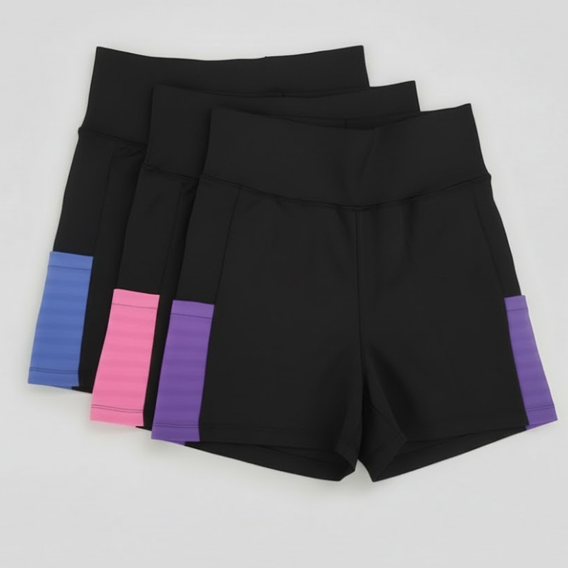 Kit com 3 Shorts SUPLEX Liso com Bolso – Conforto e Zero Transparência em Oferta na Shopee