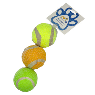 Kit Bola De Tênis Kit Com Três Unidades Para Pet, Brinquedo Mordedor Para Cachorro Cães em Oferta na Shopee