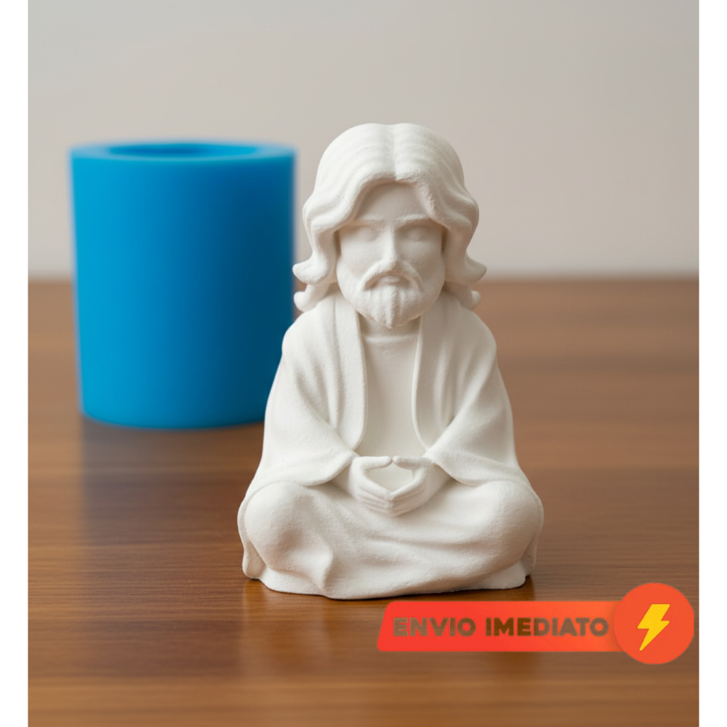 Forma Silicone Jesus Cristo Religioso Molde para Vela Sabonete Resina Epóxi Gesso em Oferta na Shopee