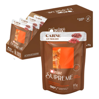 CAIXA (kit) 20 x QUATREE SUPREME SACHE GATOS 85GR CASTRADOS CARNE em Oferta na Shopee
