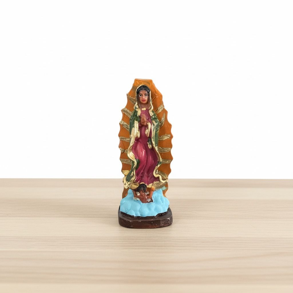 Imagem Nossa Senhora de Guadalupe 7cm Resina