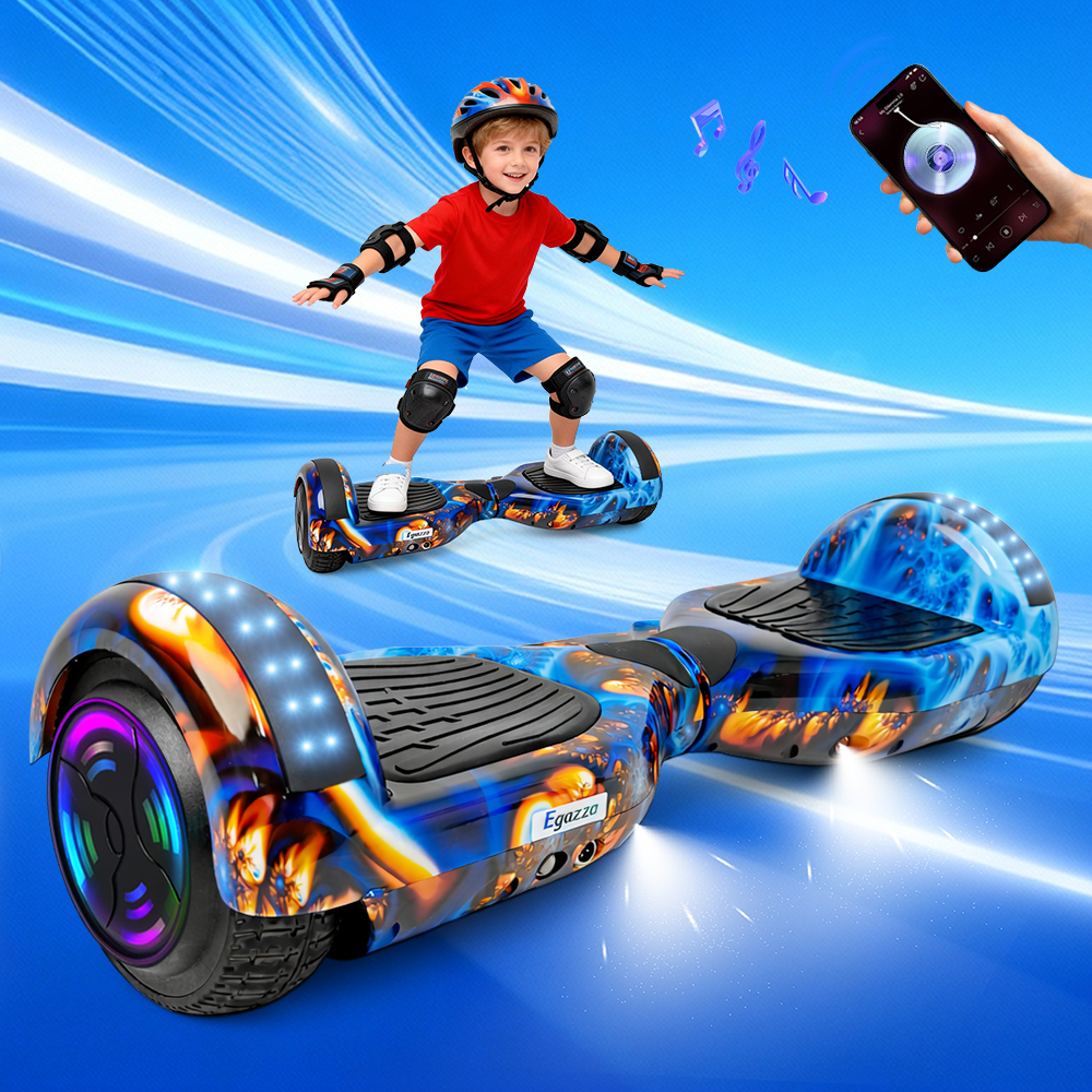 Hoverboard Overboard Infantil Adulto Skate Elétrico 6.5"Led Bluetooth Bateria GrandeMotor Brushless