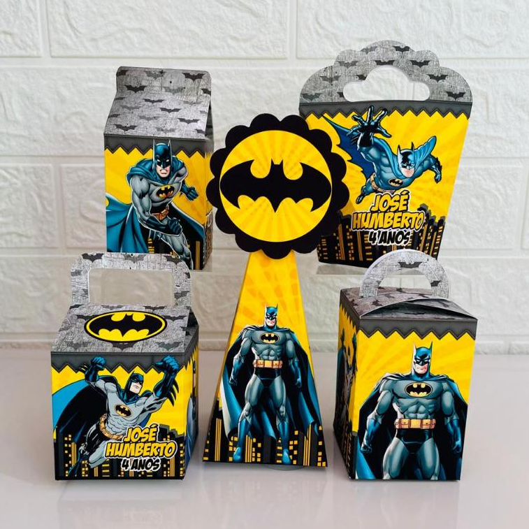 Caixinhas Personalizadas batman, caixinha batmam, caixinhas batman, lembrancinha batman (PEGUE E MONTE)