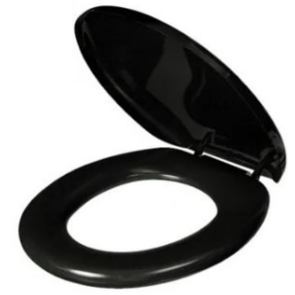 Assento Sanitário Preto C/ Encaixe Universal Tampa Vaso Sanitário Plástico em Oferta na Shopee