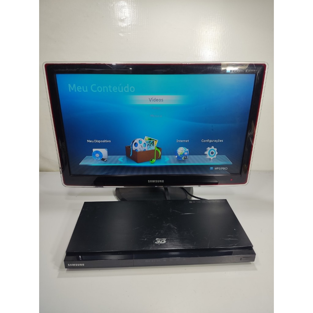 *Com Defeito LEIA a Descrição* Blu-Ray Dvd Samsung 3d Hdmi Bd-5500 Bluray Ybr Preto 127/220v (Usado)