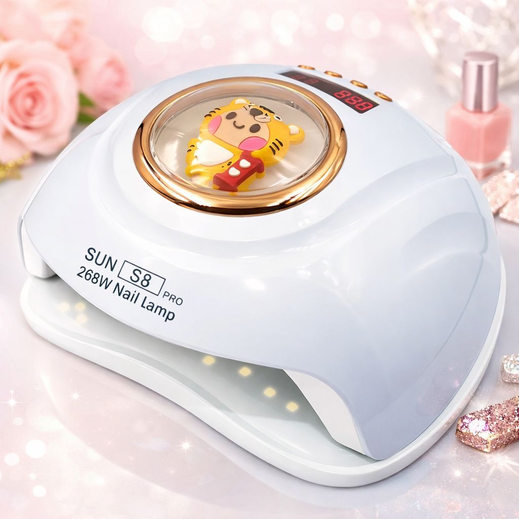 Cabine Unha 268W Led Uv 2 Em 1 Bivolt Temporizador Sun S8 Pro Profissional Bichinho