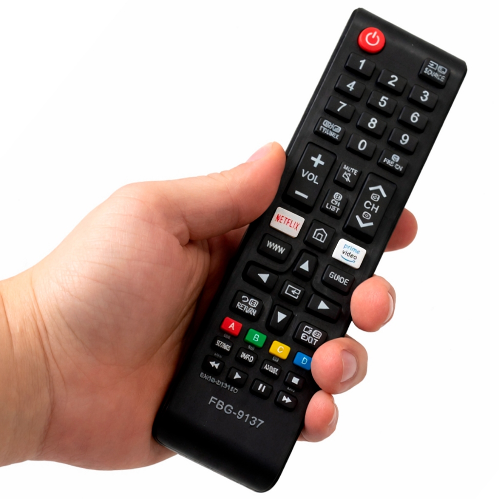 Kit Controle Remoto Smart Tv p/Samsung Smart Hub Com Atalho