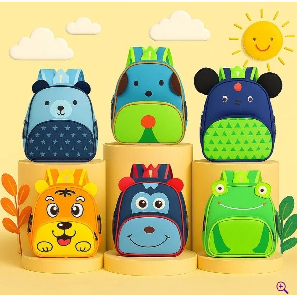 🎒🧒 Mochila Escolar Infantil Masculina com Personagens Estampados e Bolsos | Resistente e Ideal para Escola