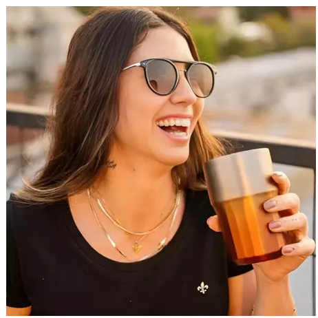 Copo térmico Happy hour Aço Inox 380ml LUIZA em Oferta na Shopee