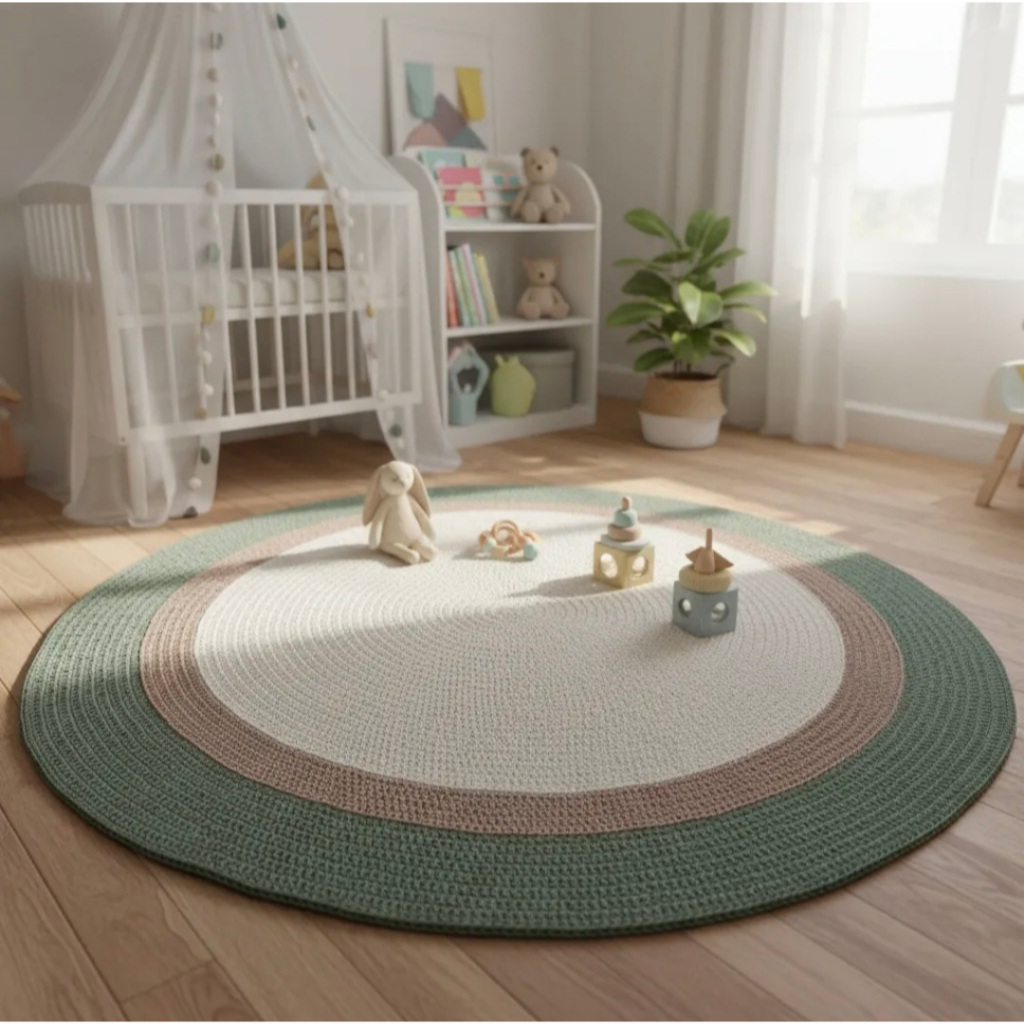 Tapete Safári Quarto Do Bebê Bege E Verde Quarto Infantil