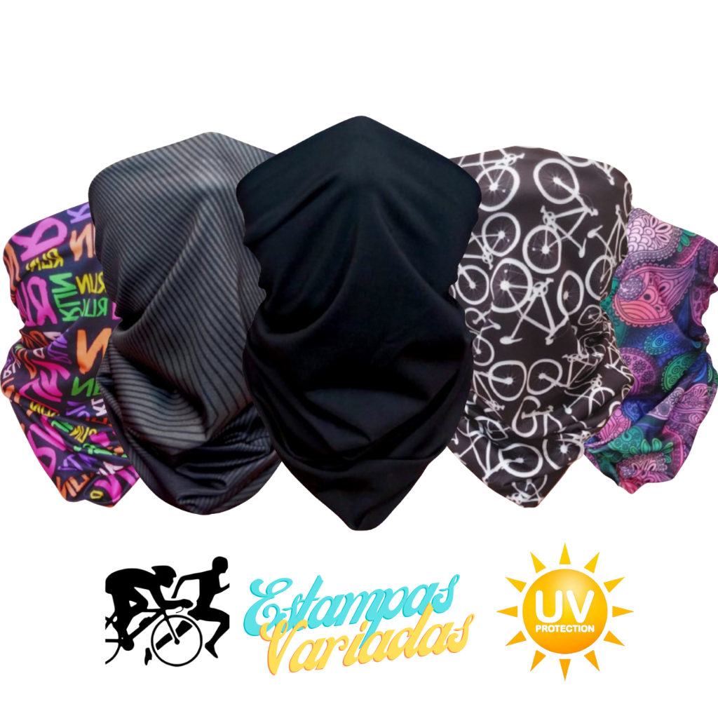 Bandana Tubular Ciclismo Uv50 Bike Speed Mtb Pesca Esporte