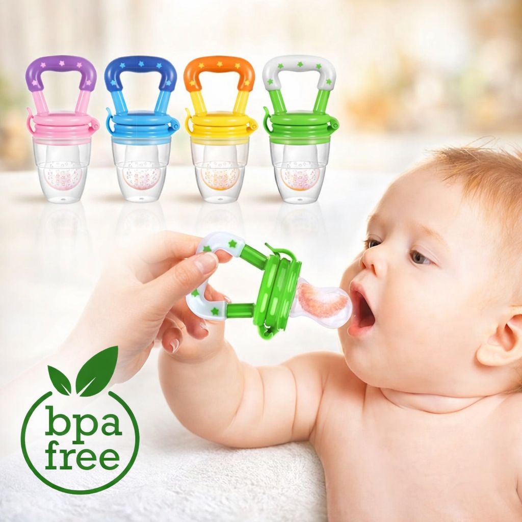 Chupeta Bico Alimentadoras Introdução Papinha Alimentar Mordedor Infantil Bebês Frutas Legumes