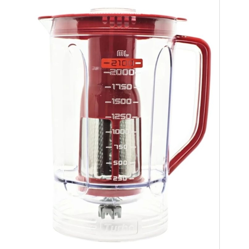 Copo Jarra Multiprocessador Turbo Chef Mondial Vermelho Mpn-01 Original