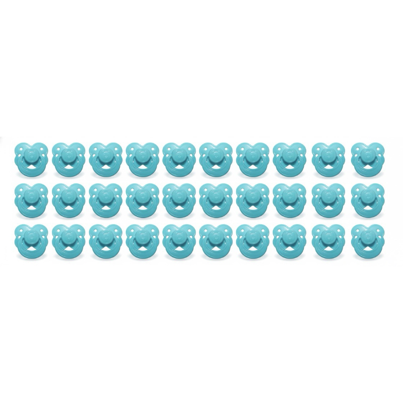 Kit 25 Mini Chupetas Ursinho bico palito Azul 28x35mm Artesanato Bebê Reborn Lembrancinha