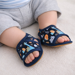 Sandália de Bebê Menino de Velcro Estampada Fofinha e Antiderrapante em Oferta na Shopee