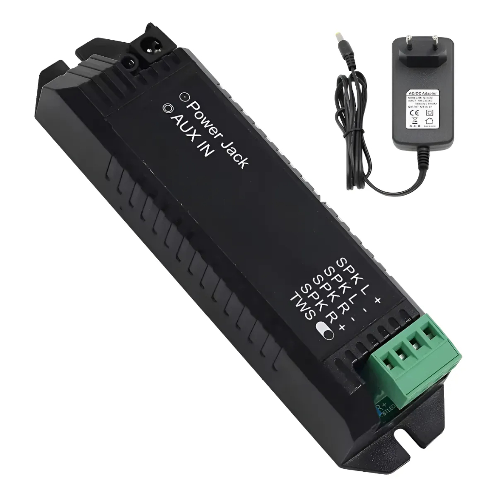 Mini Amplificador de Teto Forro Gesso Arandela 60w RMS Tws Estéreo com Bluetooth Som Ambiente Loja com fonte em Oferta na Shopee