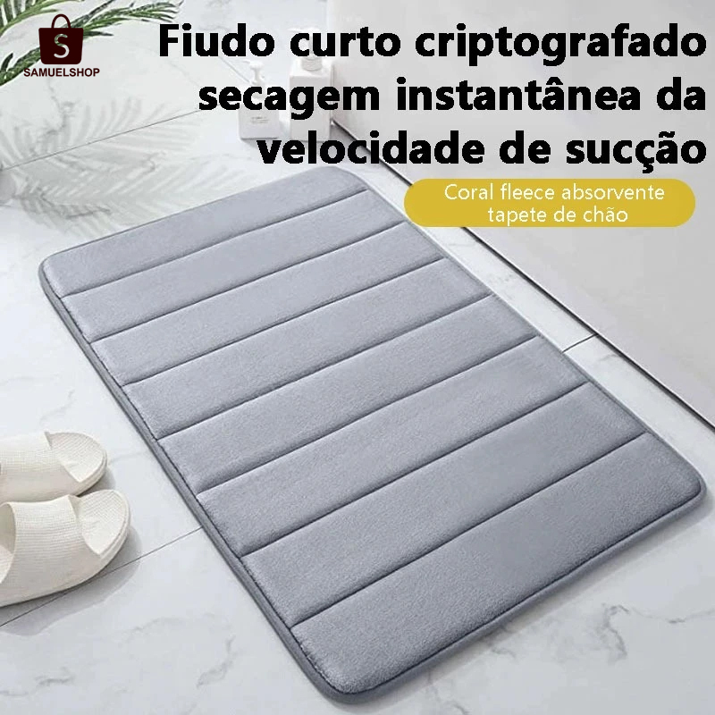 Tapete Mágico Soft Banheiro Cozinha Antiderrapante Seca Rápido Oferta 40x60cm