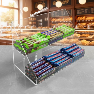 PORTA EXPOSITOR DOCES ACRILICOTRANSPARENTE-BALAS CHICLETES GULOSEIMAS em Oferta na Shopee