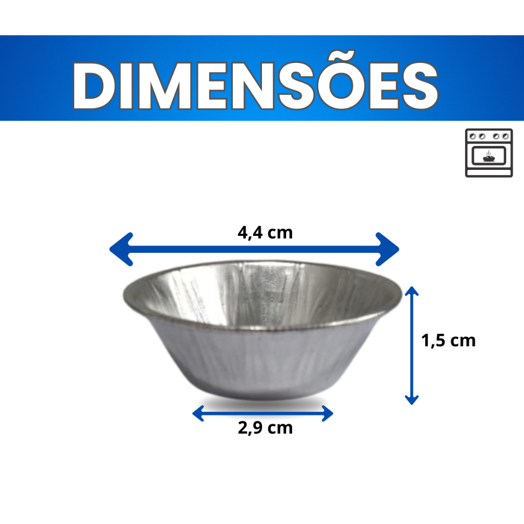 Forminha Para Empada Mini Forma N°0 Lisa Para Salgados