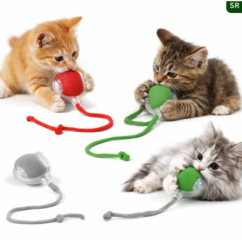 Bola de Rolamento Automático Inteligente Interativa Recarregável para Gatos em Oferta na Shopee