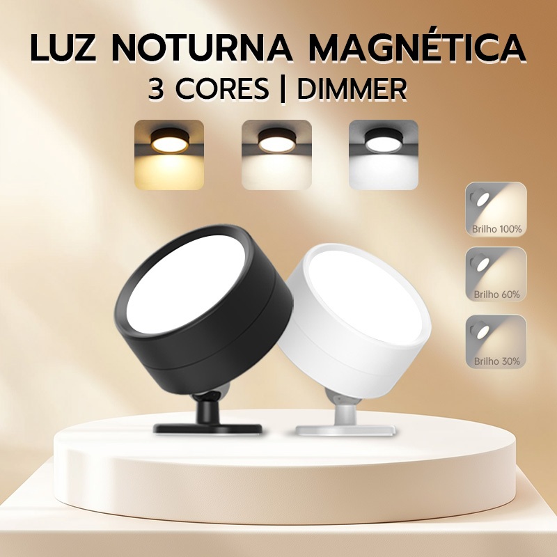 Luminária de Parede LED Toque Recarregável USB 360° Rotativo 3 Tons Luz Arandela Spot Cabeceira Sem Fio Controle Remoto em Oferta na Shopee