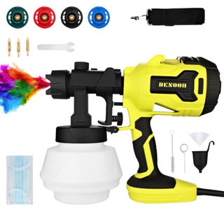 Pistola Pintura HVLP Elétrica 600W Profissional Pulverizadora 800ML Desoon Pistola de Pintura em Oferta na Shopee