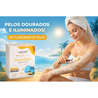 Kit Clareador de Pelos Douradinha Banho de Lua Beira Alta 200g em Oferta na Shopee