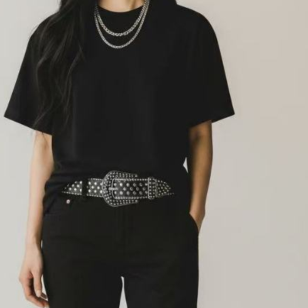 Cinto country feminino 2.8cm fivela metálica brilh、 em Oferta na Shopee