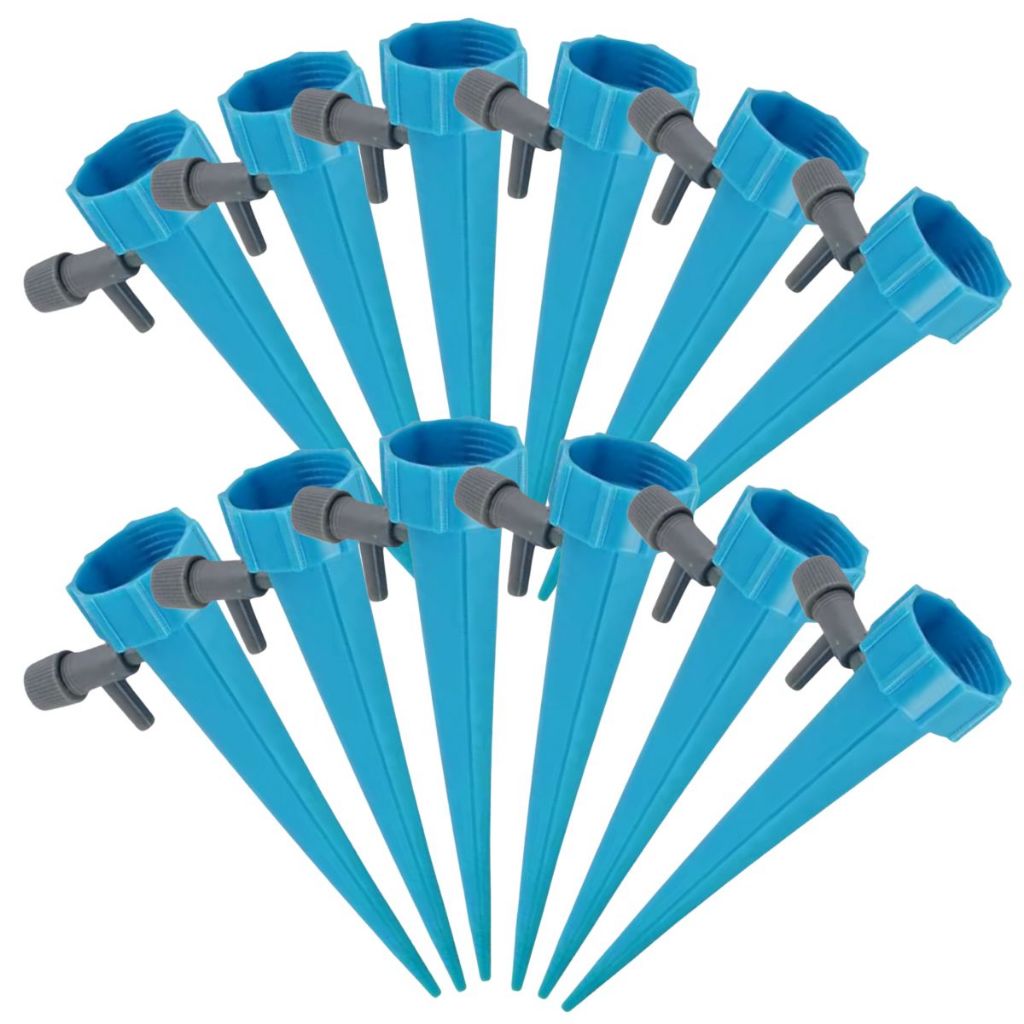 50 Gotejador de Garrafa Pet Azul Irrigador Automático Acoplável em Garrafa Pet Regador em Gotas Vaso Planta Jardim