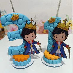 Vela de Aniversário do Pequeno Príncipe para Decoração de Festa Infantil /Pronta Entrega