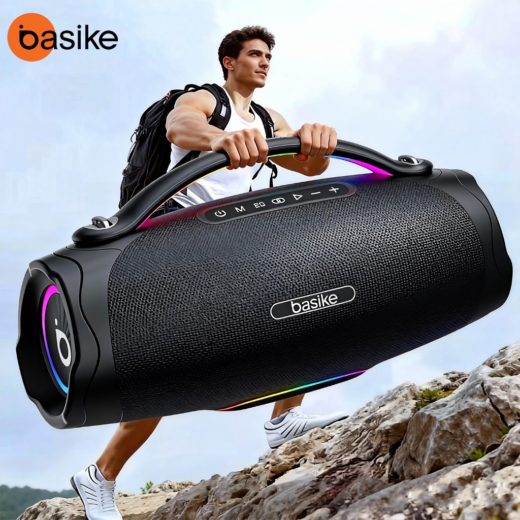 BASIKE caixa de som bluetooth Super Grande alto falante portátil Speakers