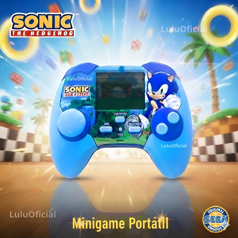Minigame Portátil Infantil Sonic Game Retrô Console Portátil / Brinquedo Eletrônico