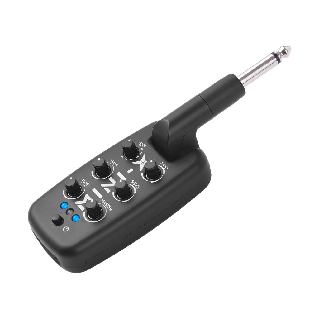 Amplificador de fones de ouvido para guitarra M-VAVE 9 tons de simulação Delay, Reverb, Chorus Mini amplificador